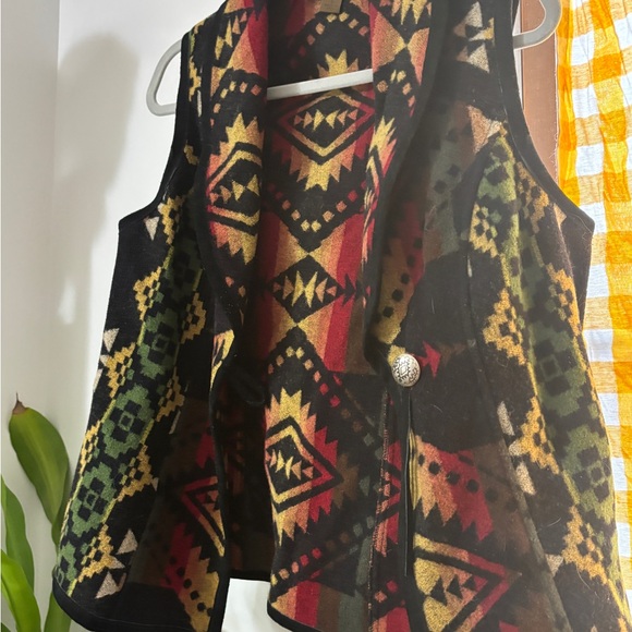 Pendleton Multicolor Geometric Wool Vest - Picture 4 of 6